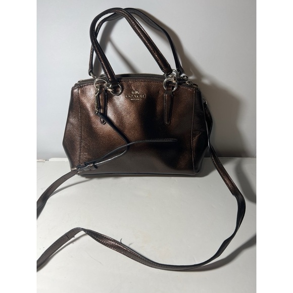 Coach Metallic Brown Handbag - Picture 1 of 13